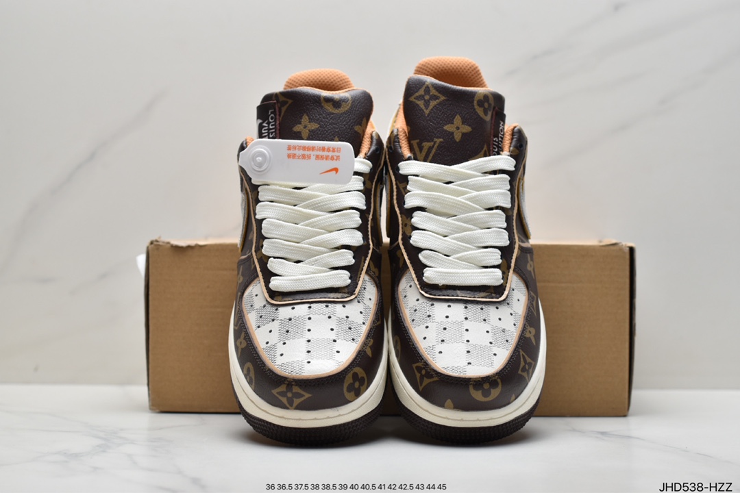 190 LV 路易威登 串标耐克Nike Air Force 1 Low x LV联名 空军一号低帮百搭休闲运动板鞋