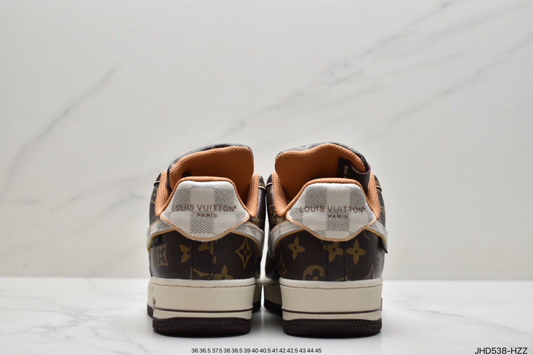 190 LV 路易威登 串标耐克Nike Air Force 1 Low x LV联名 空军一号低帮百搭休闲运动板鞋