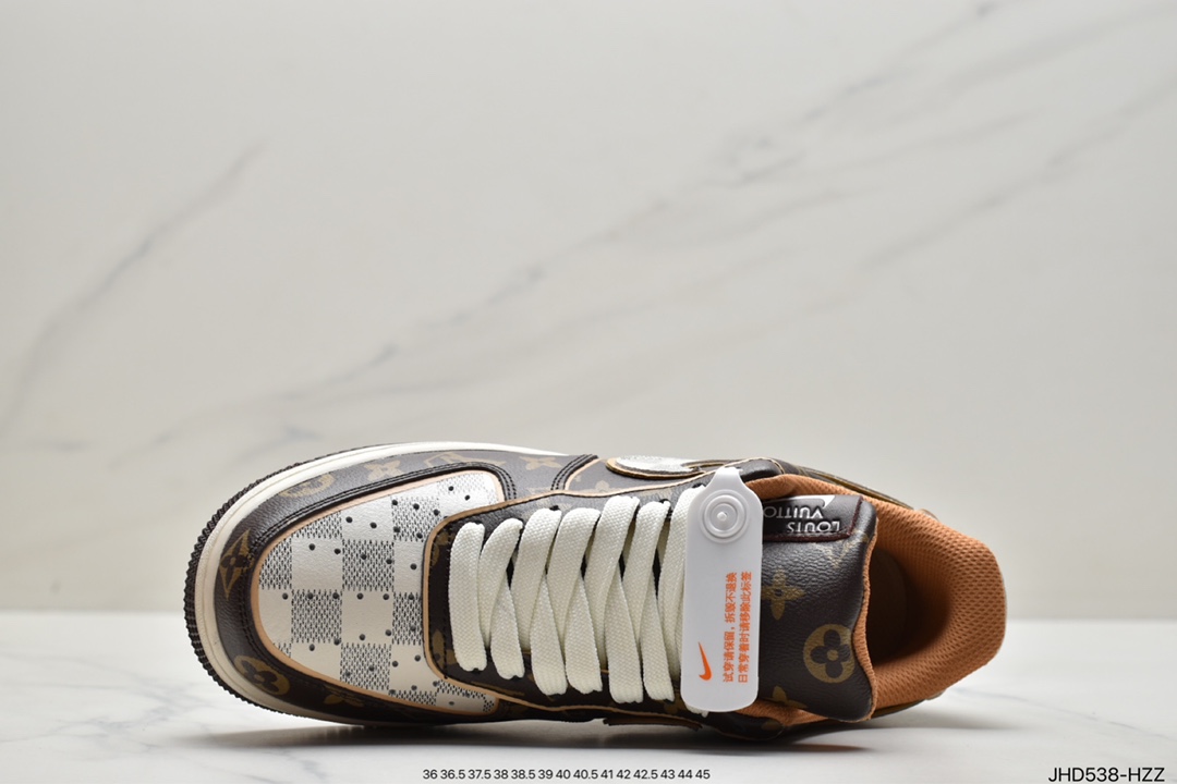 190 LV 路易威登 串标耐克Nike Air Force 1 Low x LV联名 空军一号低帮百搭休闲运动板鞋