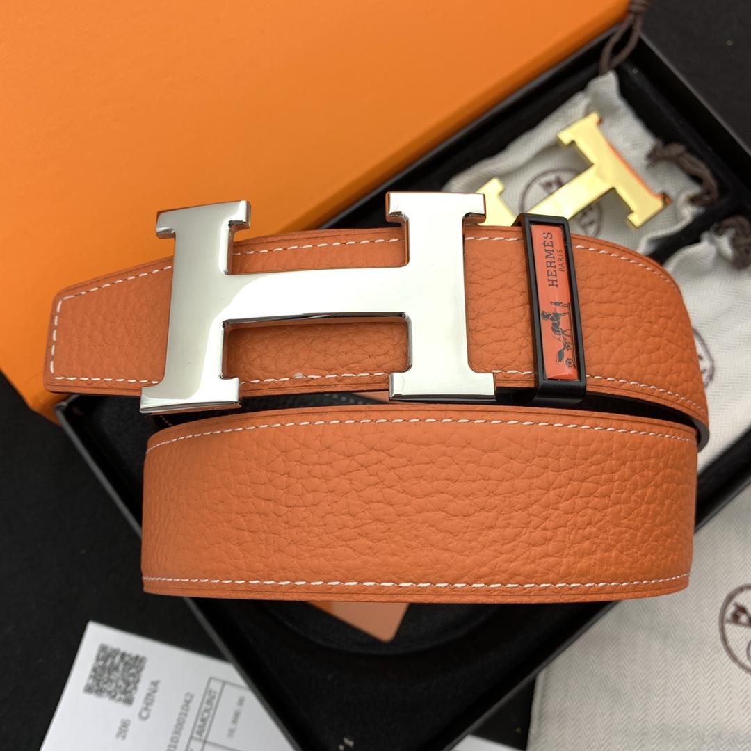 I5  爱马仕双扣腰带 顶级原单 皮带
