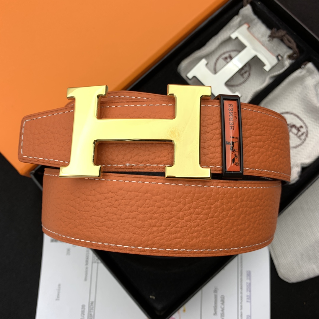 I5  爱马仕双扣腰带 顶级原单 皮带