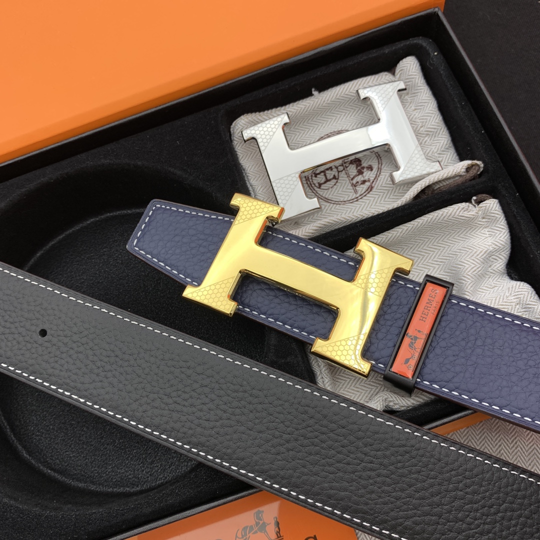 I5  爱马仕双扣腰带 顶级原单 皮带