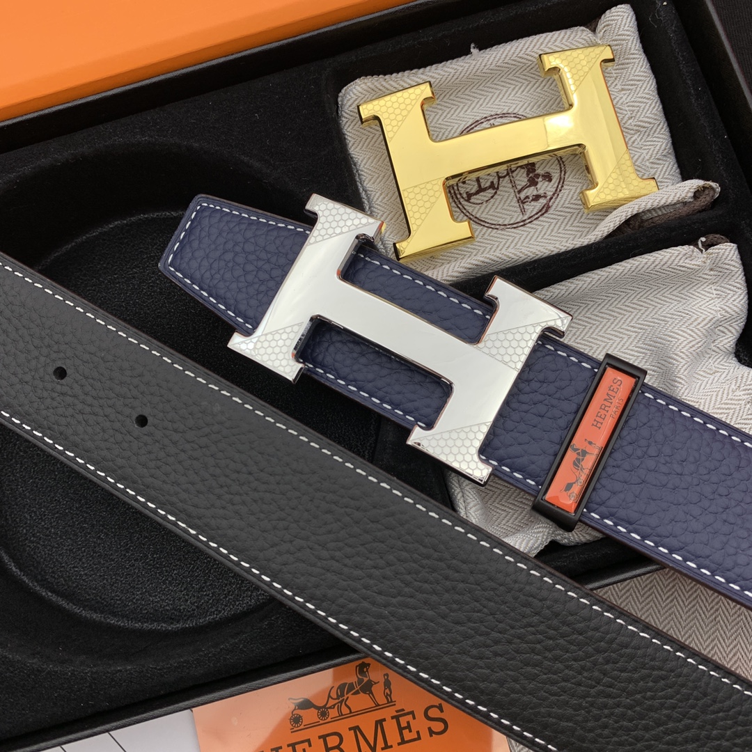 I5  爱马仕双扣腰带 顶级原单 皮带