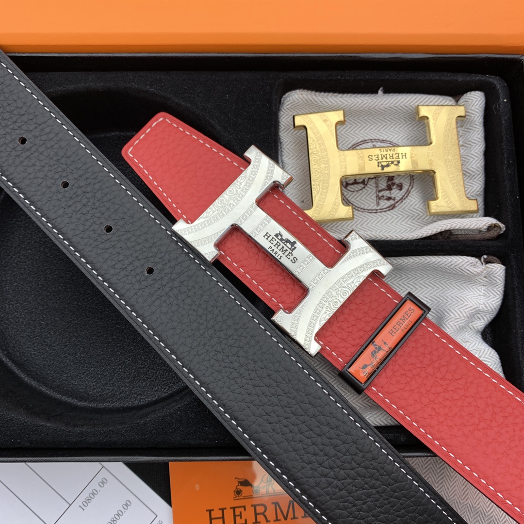 I5  爱马仕双扣腰带 顶级原单 皮带