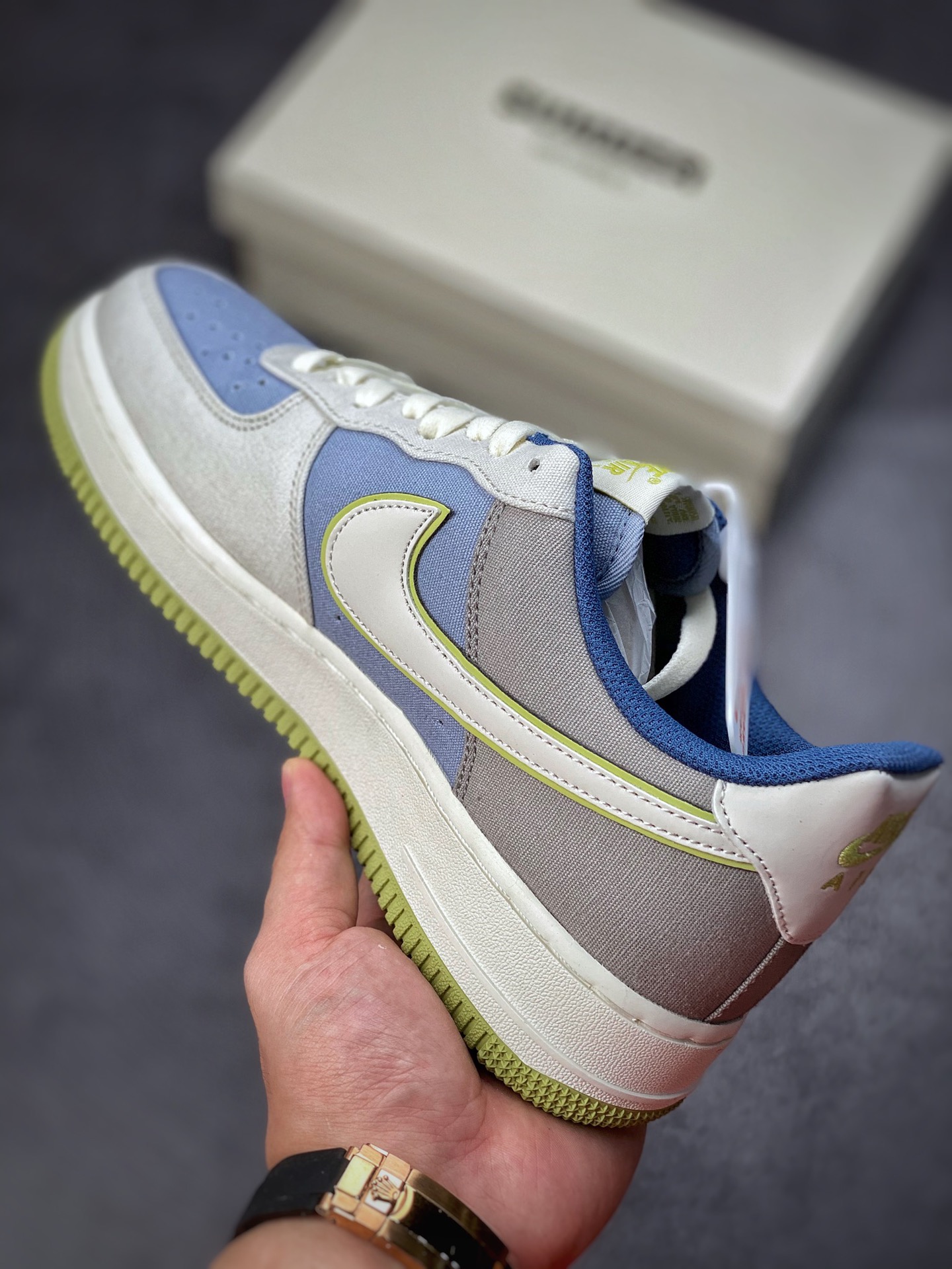 220 Nike Air Force 1 Low 07 灰蓝帆布 DG2296-025