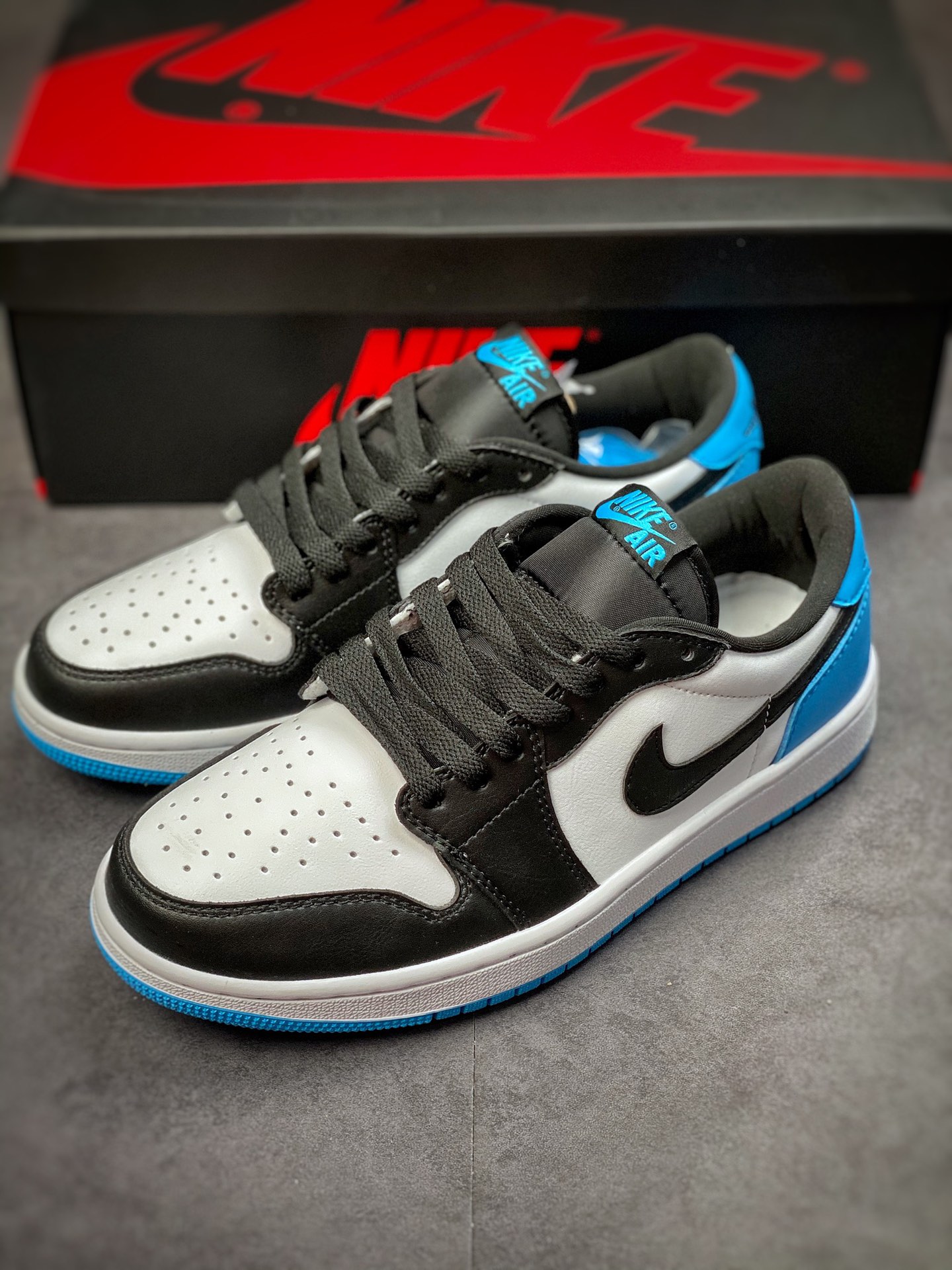 200 Air Jordan 1 Low 黑蓝 AJ1乔1低帮休闲板鞋CZ0790-104