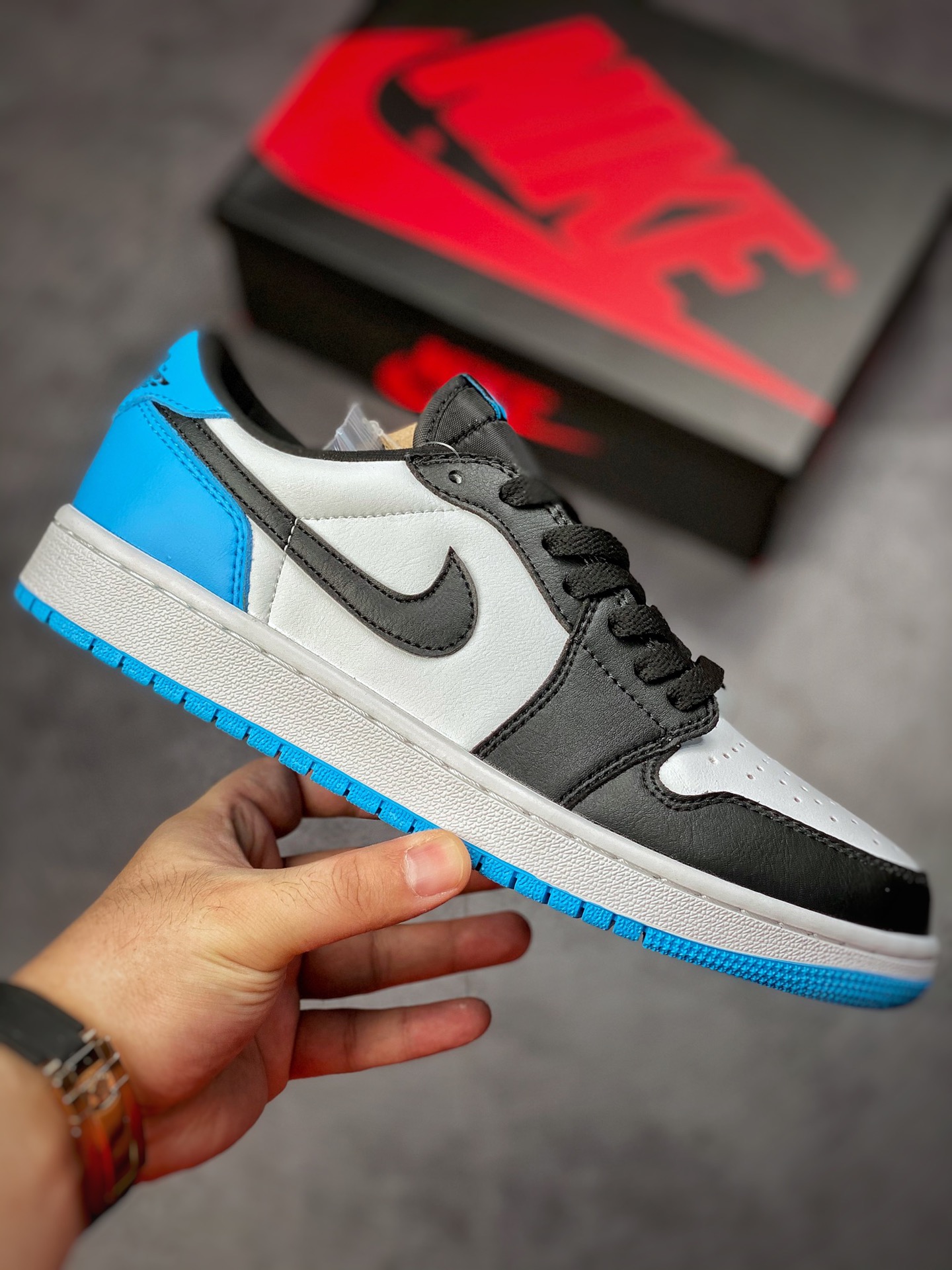 200 Air Jordan 1 Low 黑蓝 AJ1乔1低帮休闲板鞋CZ0790-104