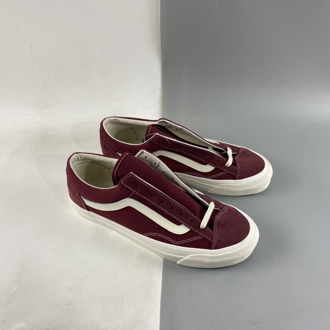 Vans Vault OG Style 36 LX Wine Red Retro Low VN0A4BVE9X7