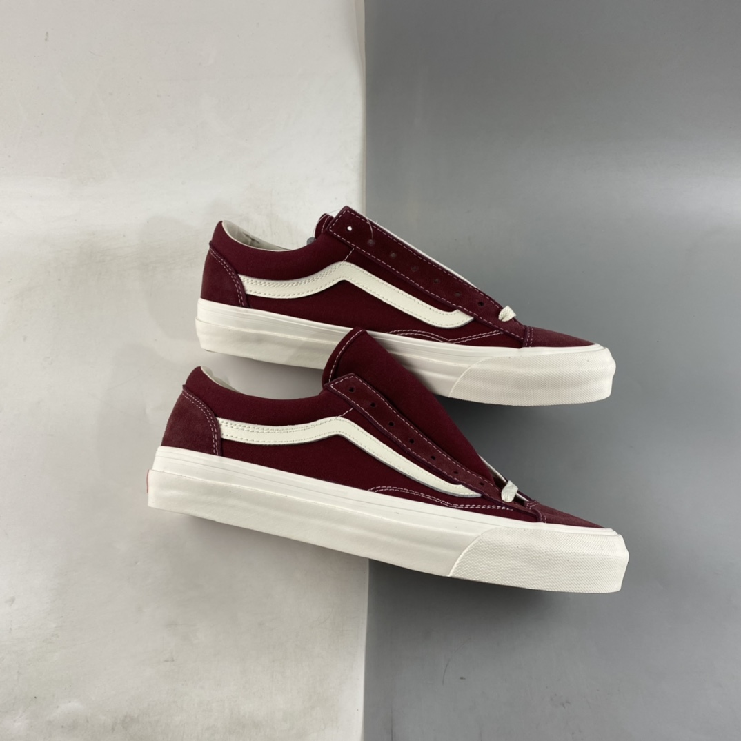 Vans Vault OG Style 36 LX Wine Red Retro Low VN0A4BVE9X7