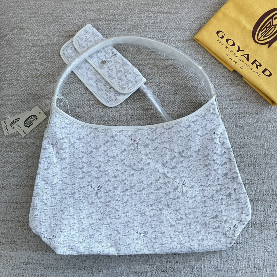 Goyard Sacs À Bandoulière & À Épaule site Web pour acheter des répliques
 Blanc Cuir de veau vache Fashion Sous les aisselles