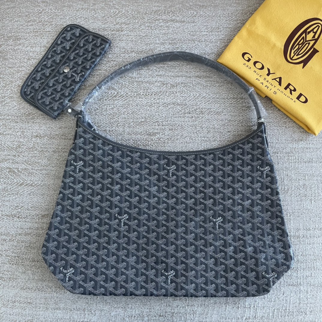 Goyard Sacs À Bandoulière & À Épaule Gris Cuir de veau vache Fashion Sous les aisselles