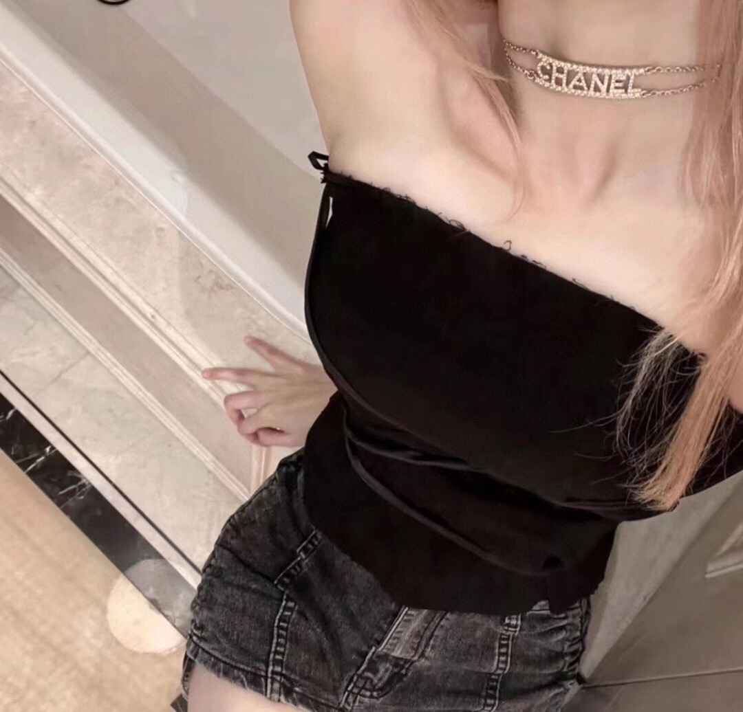 Chrome Hearts 𝐂𝐡@𝐧𝐞𝐥 晶 钻字母首饰