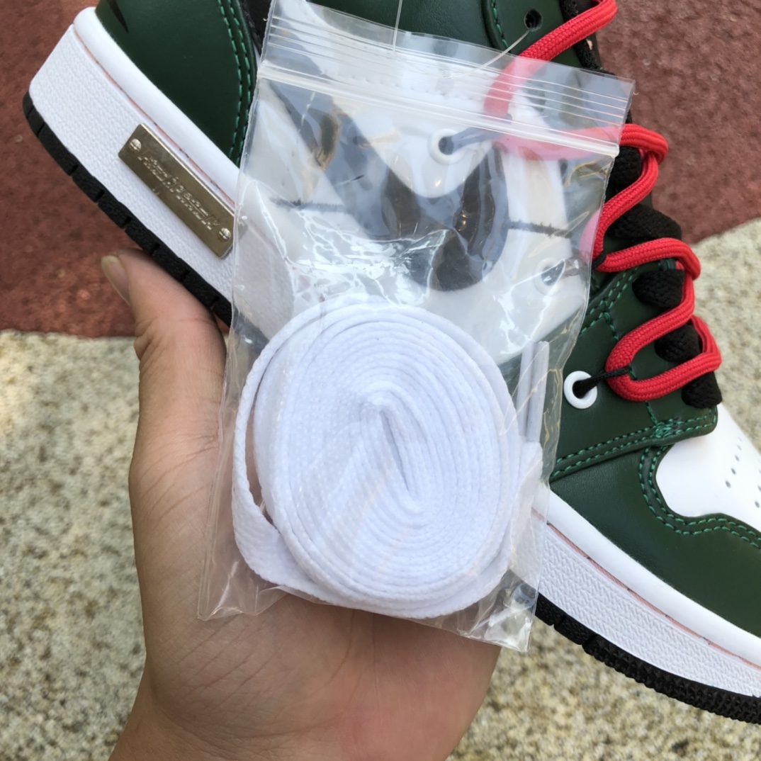 300 Air Jordan 1 Low “Chicago” 解构白绿 绑带鞋 553560-062