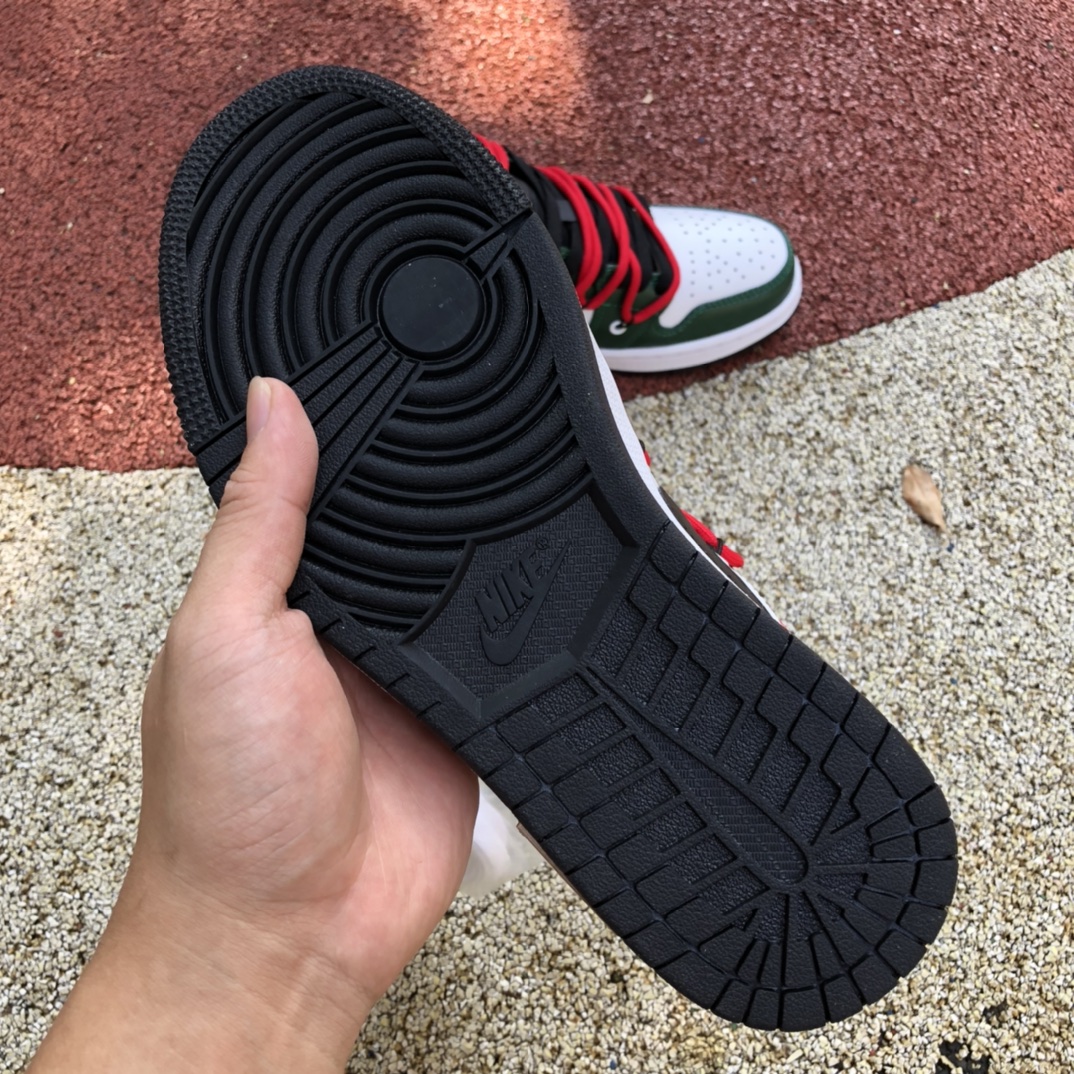 300 Air Jordan 1 Low “Chicago” 解构白绿 绑带鞋 553560-062