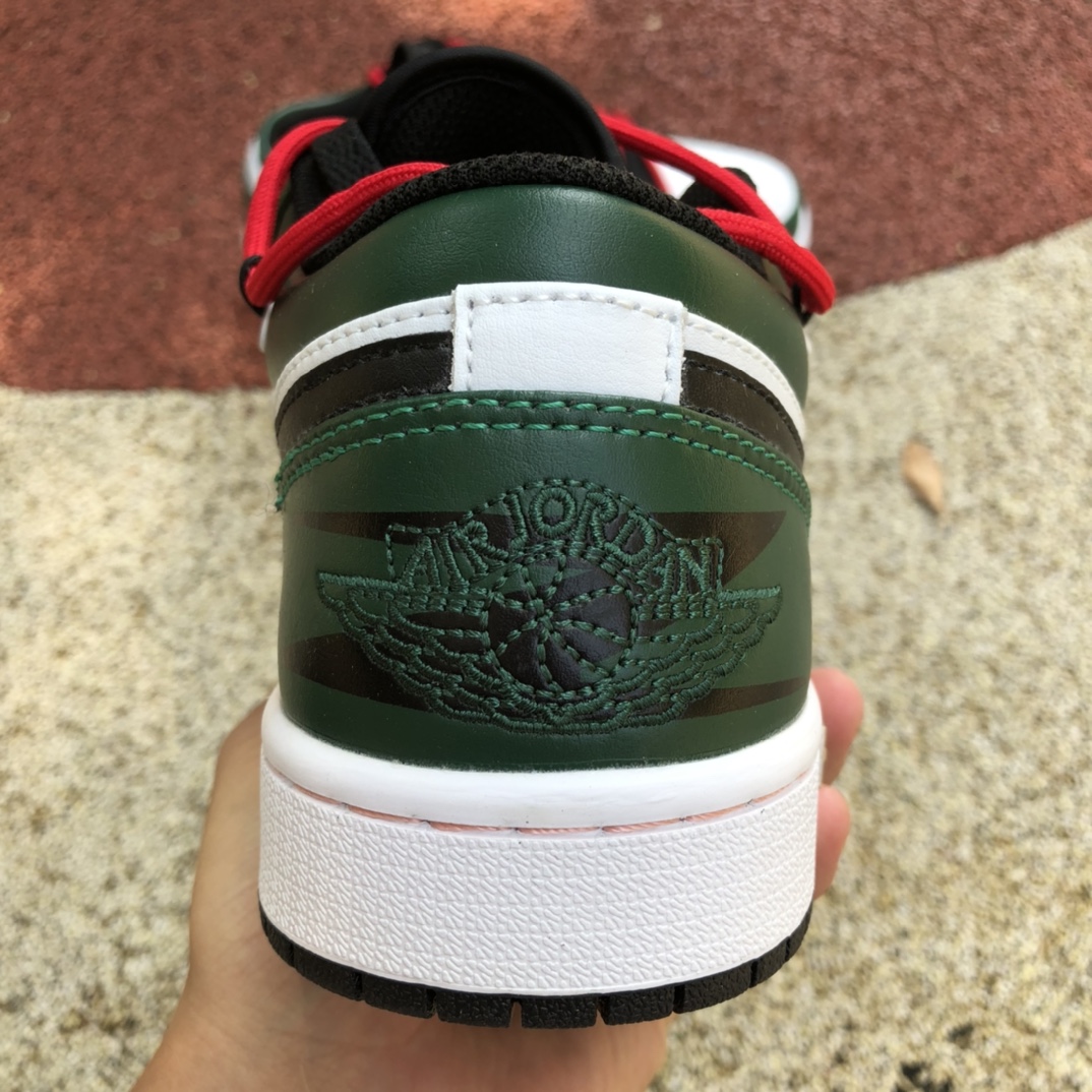 300 Air Jordan 1 Low “Chicago” 解构白绿 绑带鞋 553560-062