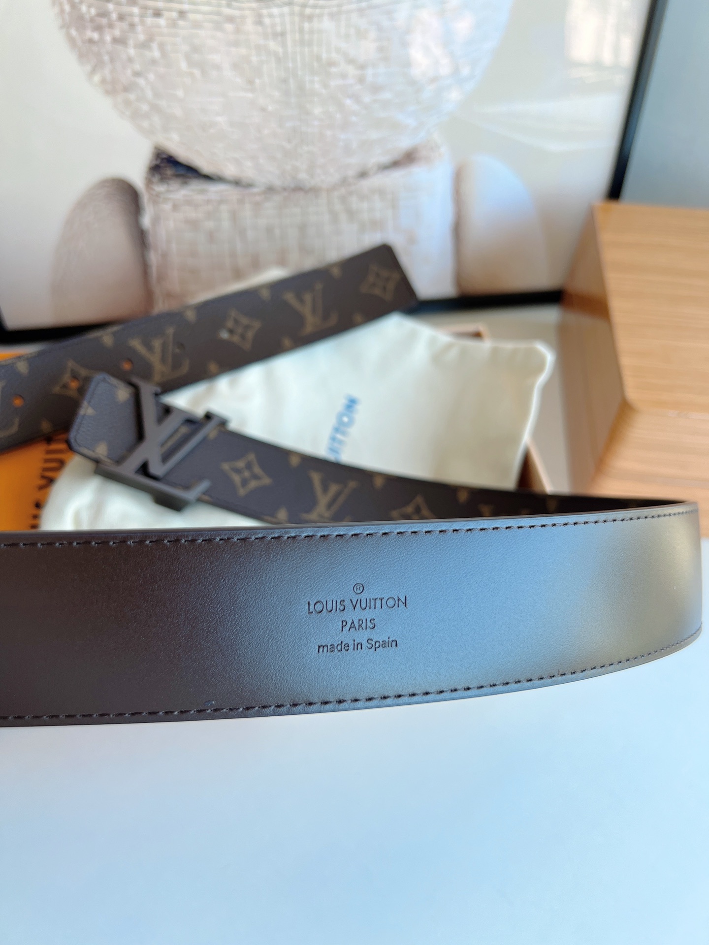 LV/路易威登   Monogram帆布.Damier帆布男士腰带