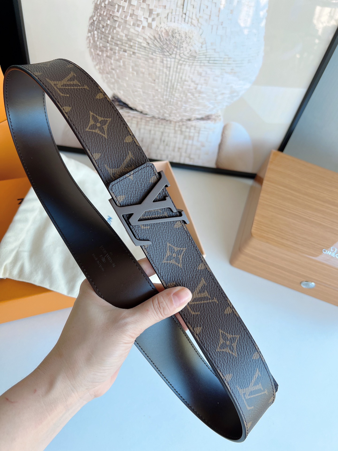 LV/路易威登   Monogram帆布.Damier帆布男士腰带