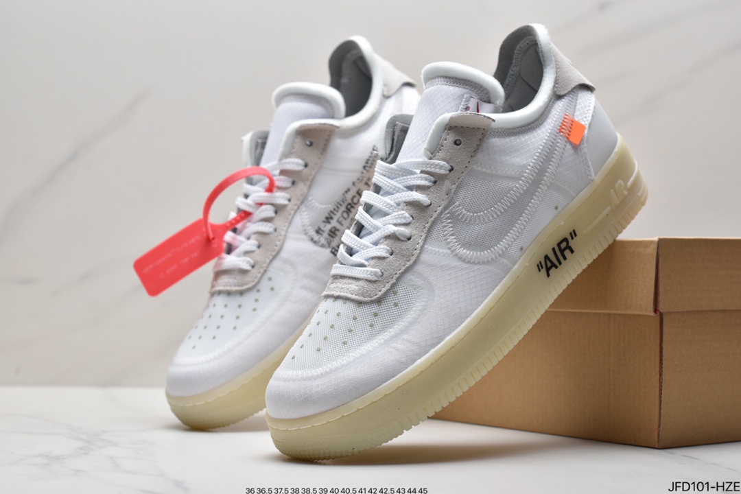 170 真标耐克OFF-WHITE x Air Force 1 OW联名空军一号AO4606-001