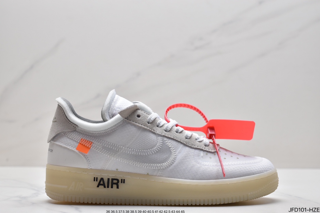 170 真标耐克OFF-WHITE x Air Force 1 OW联名空军一号AO4606-001