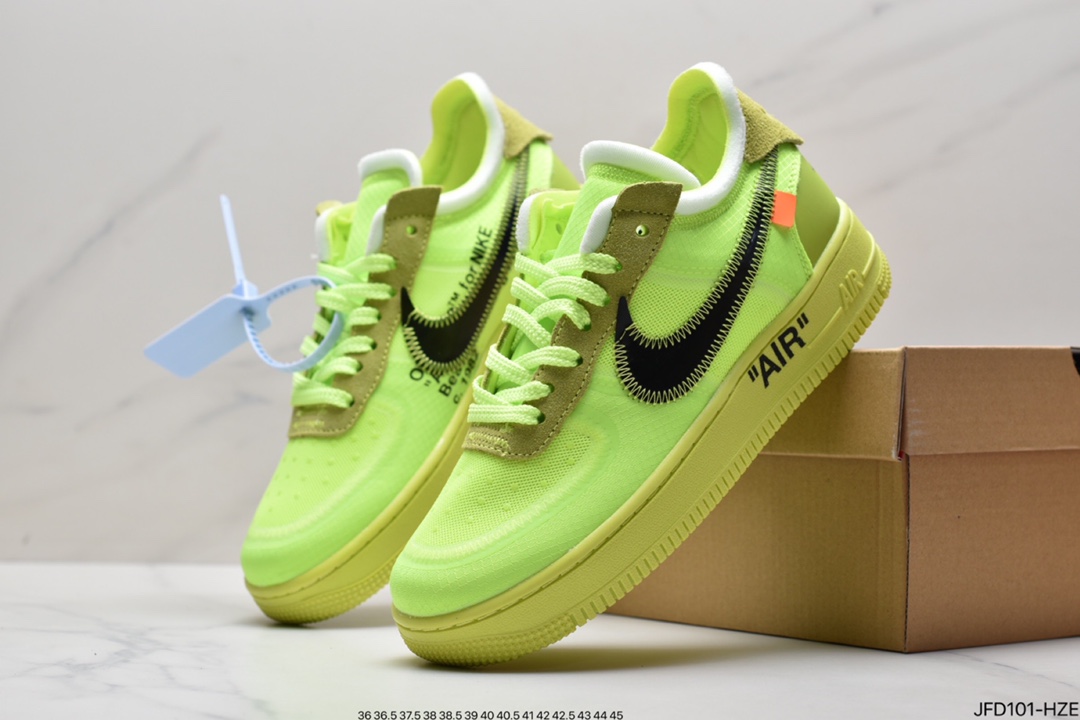 170 真标耐克OFF-WHITE x Air Force 1 OW联名空军一号AO4606-001