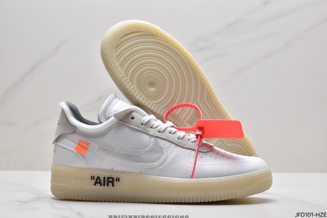 170 真标耐克OFF-WHITE x Air Force 1 OW联名空军一号AO4606-001