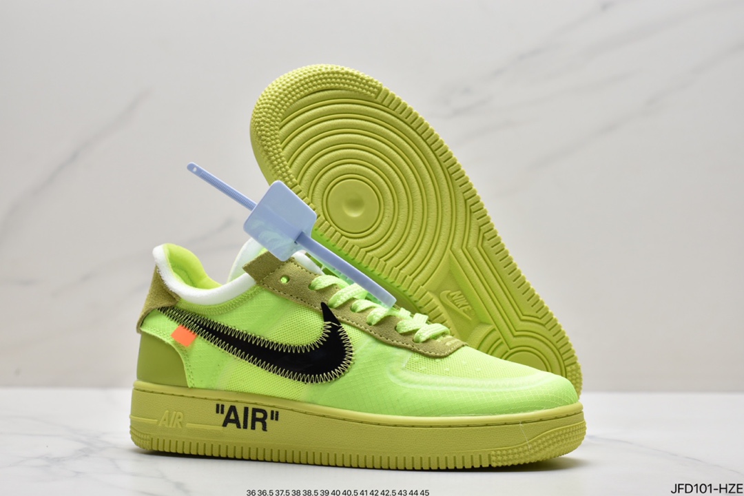 170 真标耐克OFF-WHITE x Air Force 1 OW联名空军一号AO4606-001