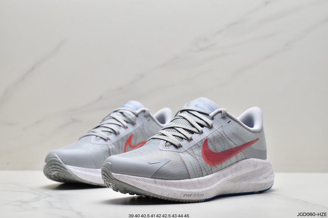 180 耐克Nike Zoom WINFLO 8代缓震大底飞线贾卡轻质透气休闲运动跑步鞋 CW3419-401