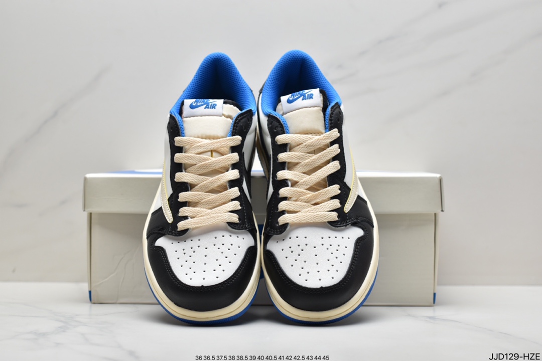 130 真标Travis Scott x Air Jordan AJ1 Low QX 倒钩TS联名低帮板鞋