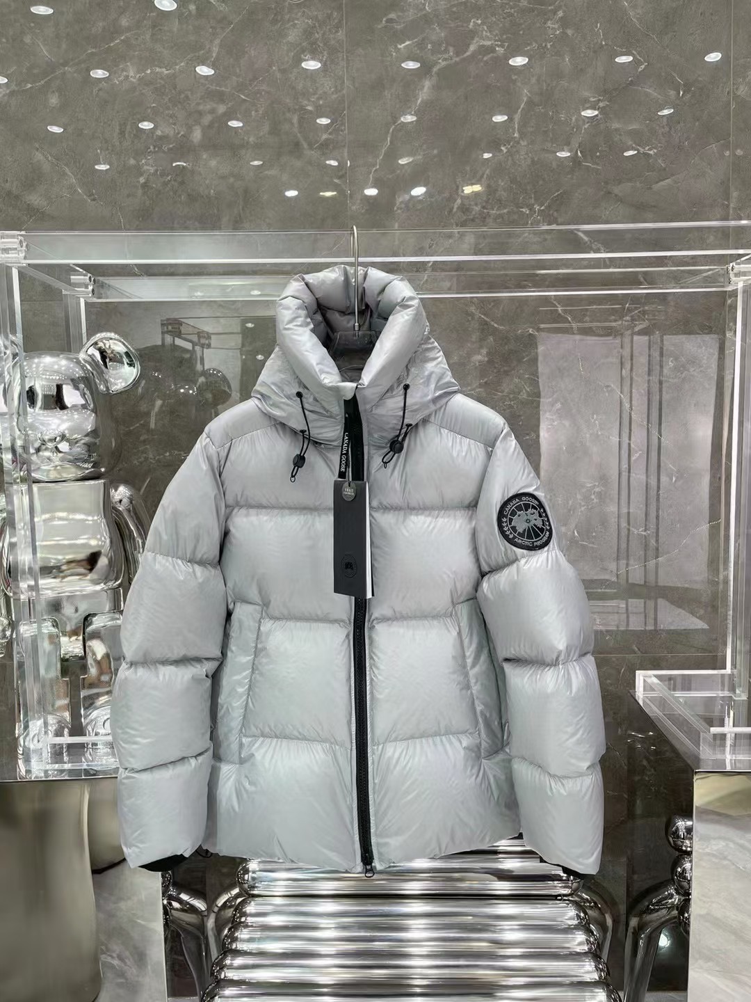 Canada Goose Ropa Chaqueta de plumón Negro Rojo Blanco Universal para hombres y mujeres Plumón de pato blanco Pantalones deportivos