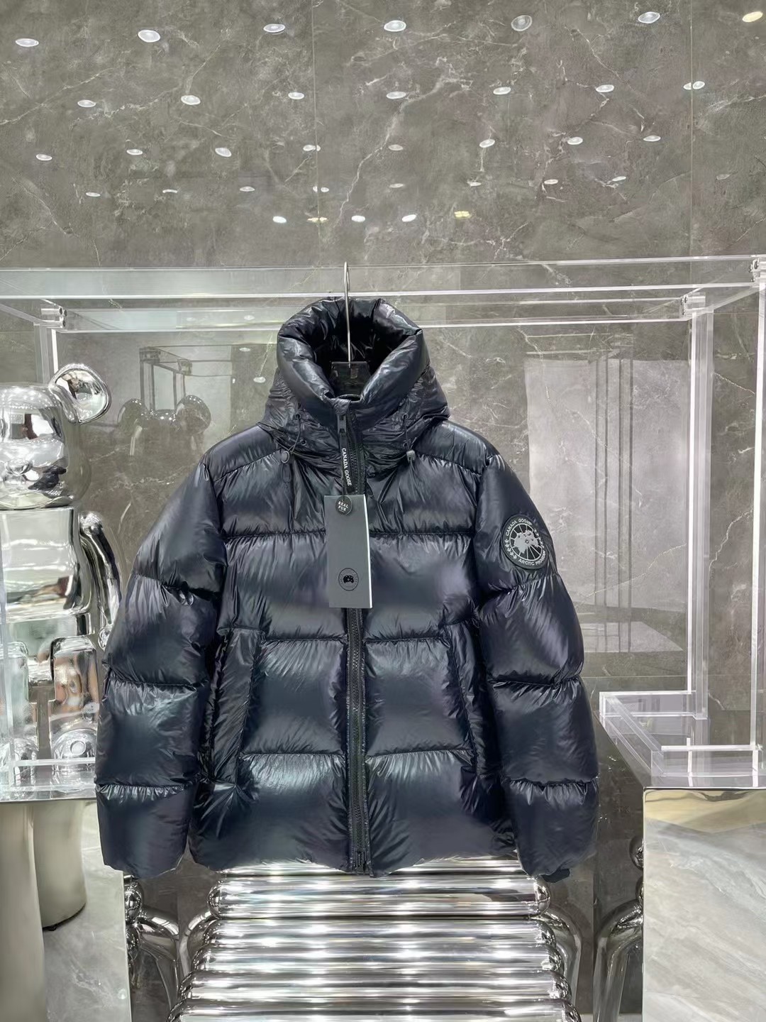 La calidad del producto más alta
 Canada Goose Ropa Chaqueta de plumón Negro Rojo Blanco Universal para hombres y mujeres Plumón de pato blanco Pantalones deportivos