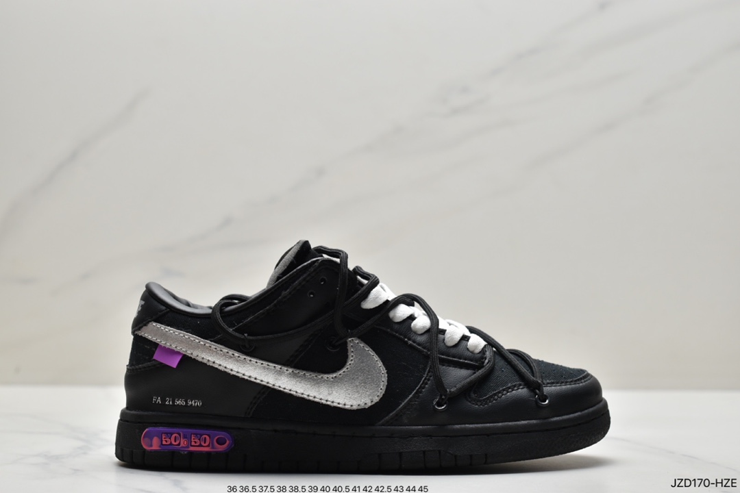 140 设计师独立品牌Off-White x Nike SB Dunk Low”The 15/50扣篮系列低帮板鞋 DJ0950