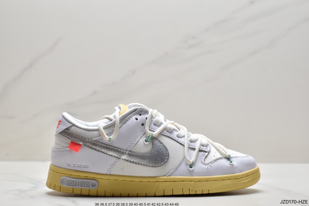 140 设计师独立品牌Off-White x Nike SB Dunk Low”The 15/50扣篮系列低帮板鞋 DJ0950