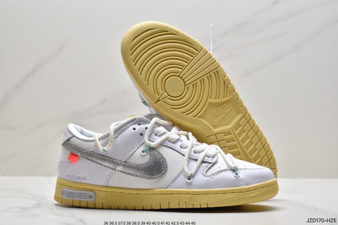 140 设计师独立品牌Off-White x Nike SB Dunk Low”The 15/50扣篮系列低帮板鞋 DJ0950