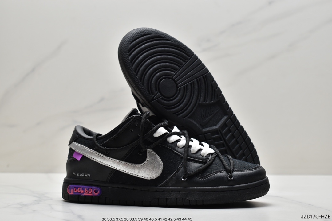 140 设计师独立品牌Off-White x Nike SB Dunk Low”The 15/50扣篮系列低帮板鞋 DJ0950