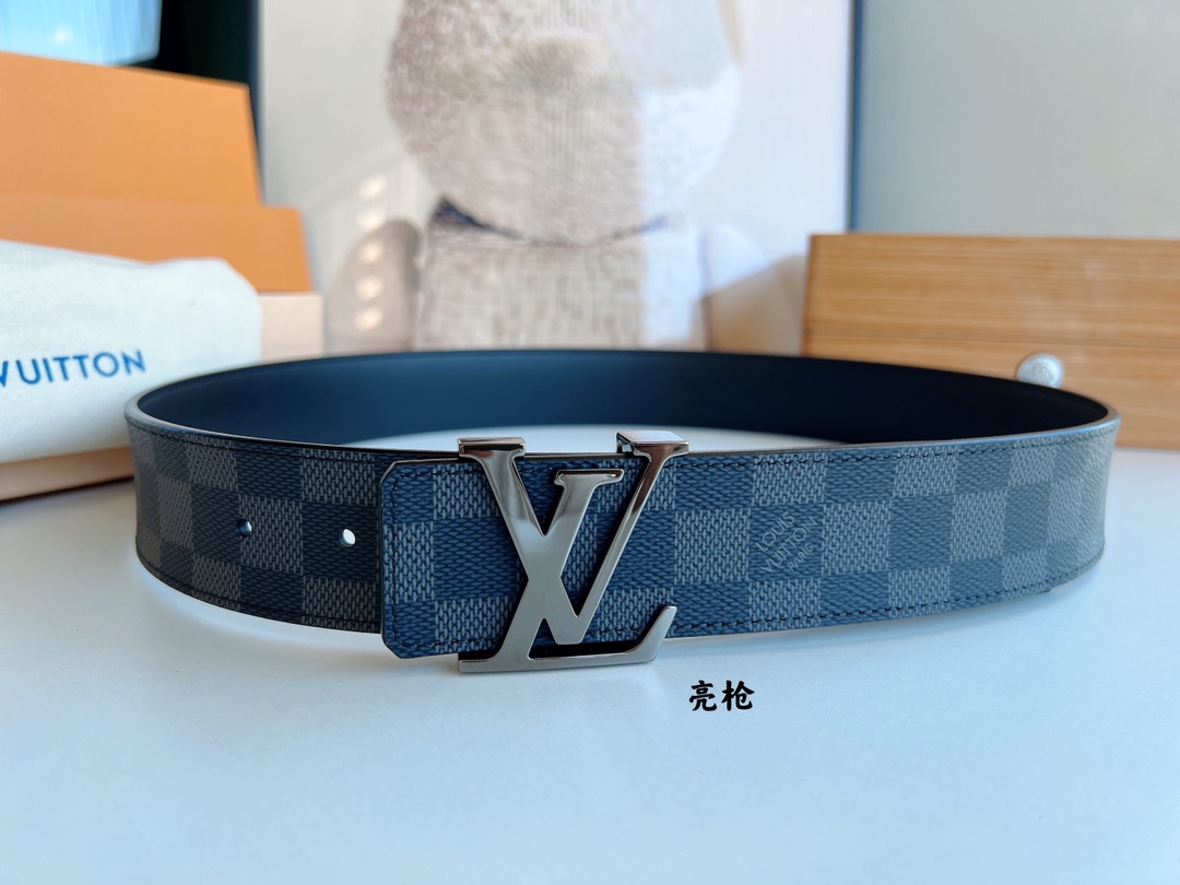 LV/路易威登   Monogram帆布.Damier帆布男士40毫米腰带
