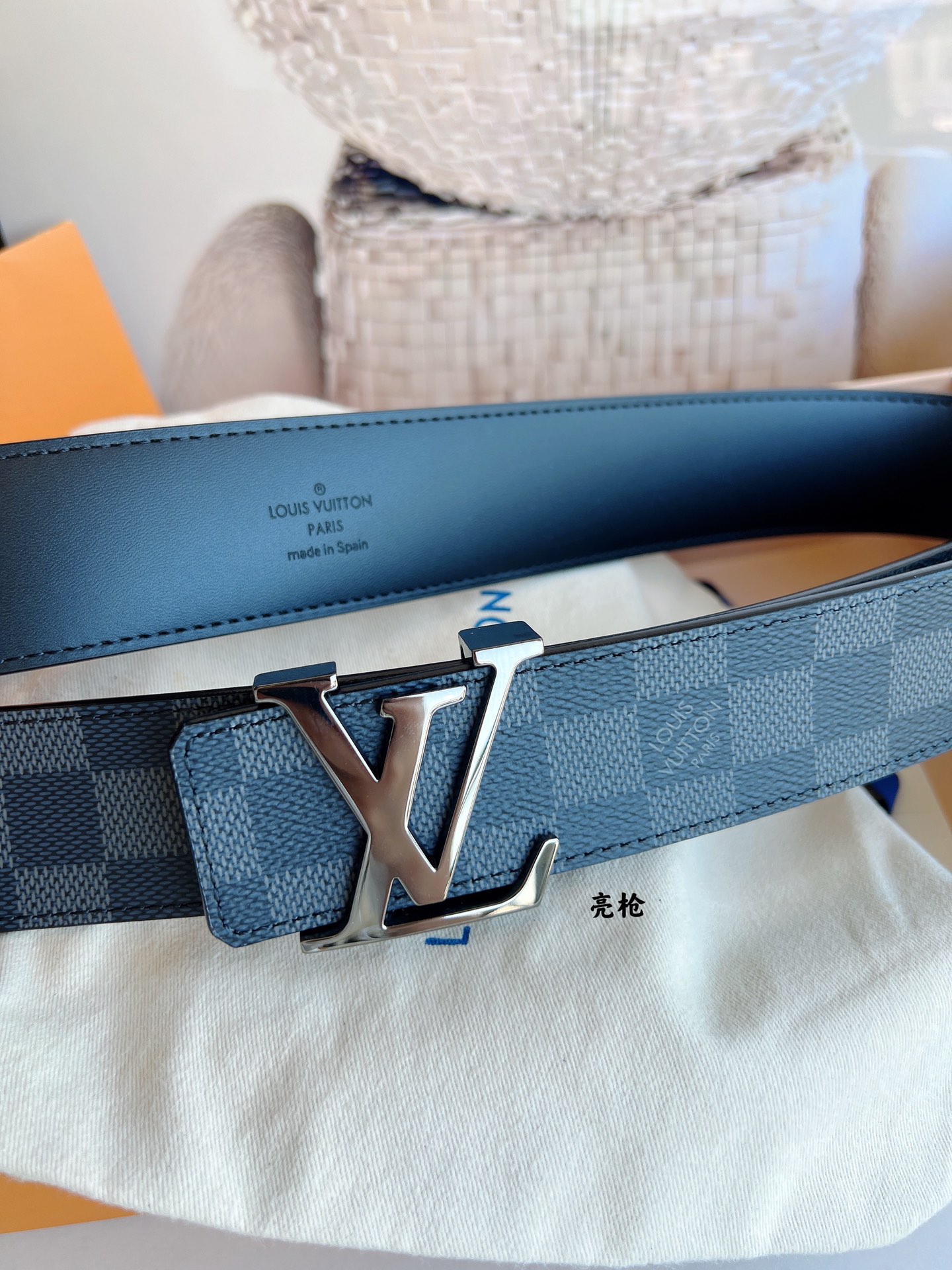 LV/路易威登   Monogram帆布.Damier帆布男士40毫米腰带