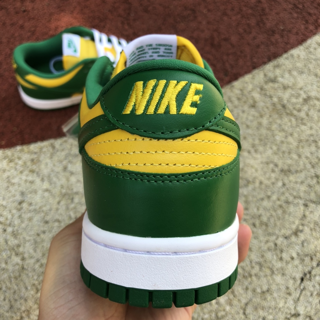400  Nike Dunk Low SP “Brazil” 巴西黄绿休闲低帮滑板鞋CU1727-700
