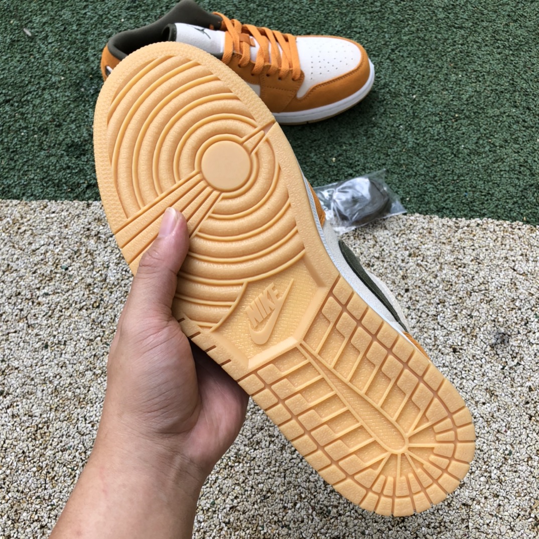 300  纯原版Air Jordan 1 Low AJ1 橙黄 男子低帮篮球鞋 DH6931-102、