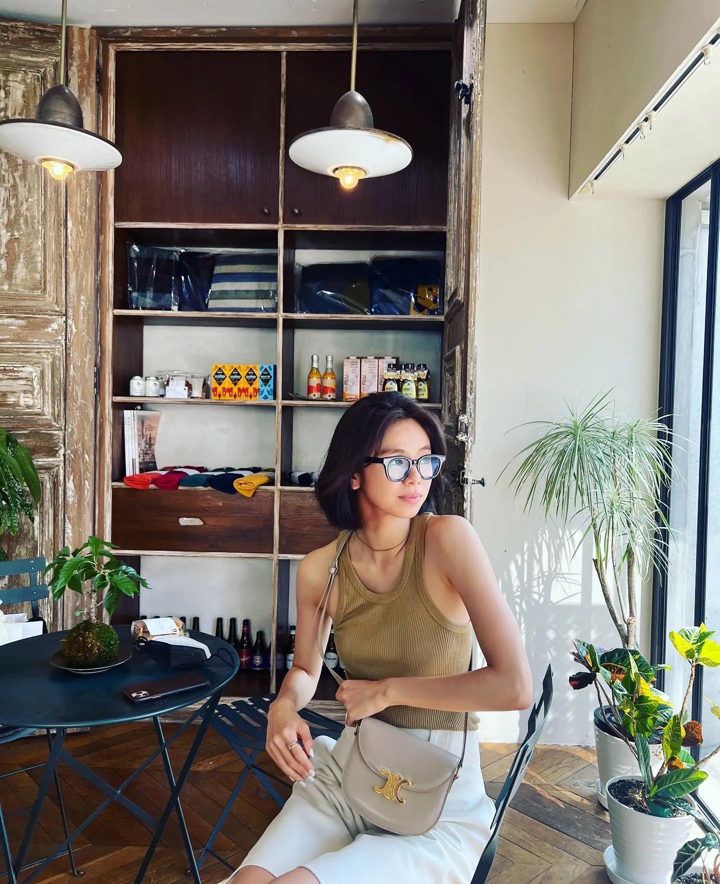 CELINE TEEN BESACE TRIOMPHE 18.5CM BAG 110413裸色