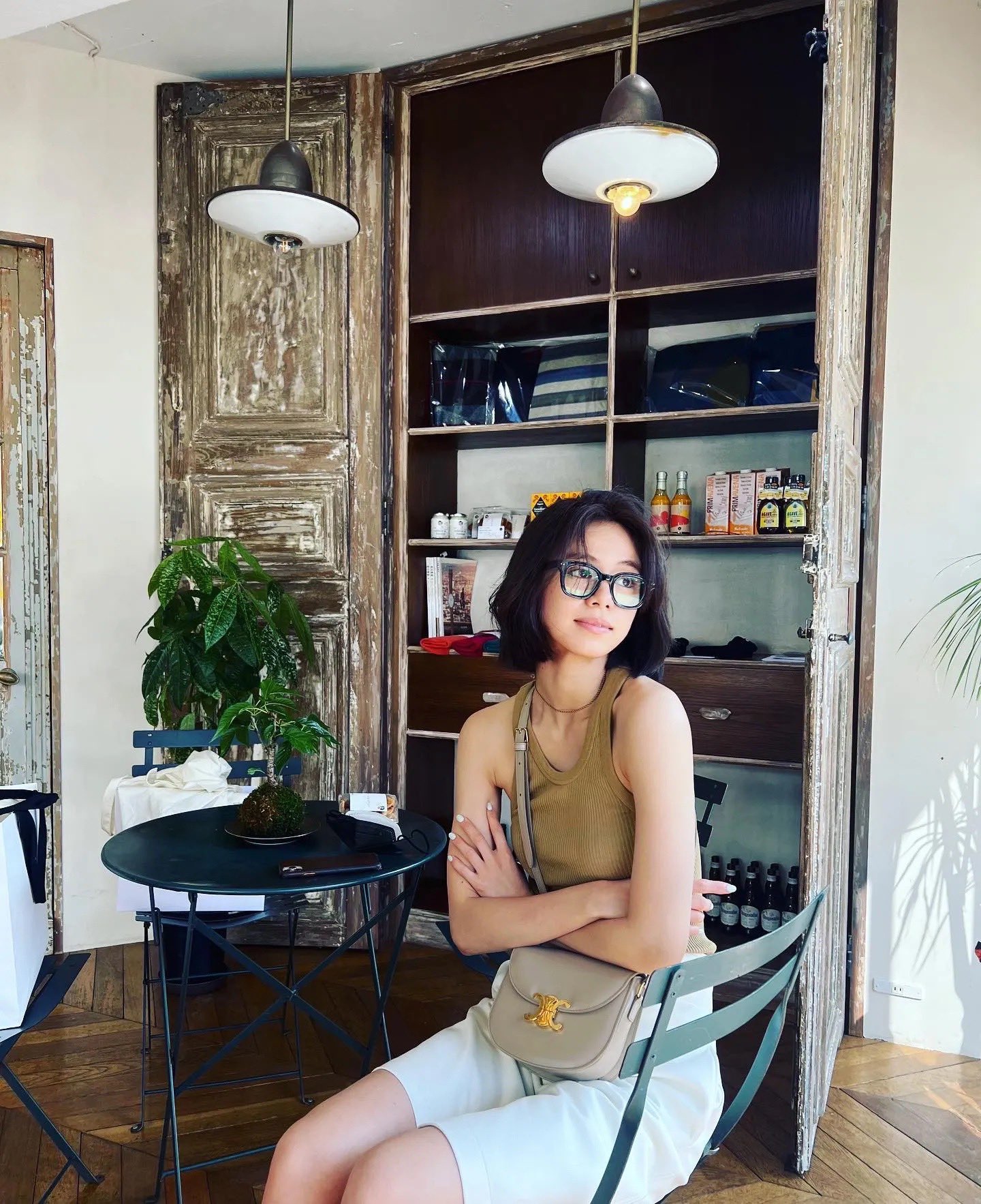 CELINE TEEN BESACE TRIOMPHE 18.5CM BAG 110413裸色