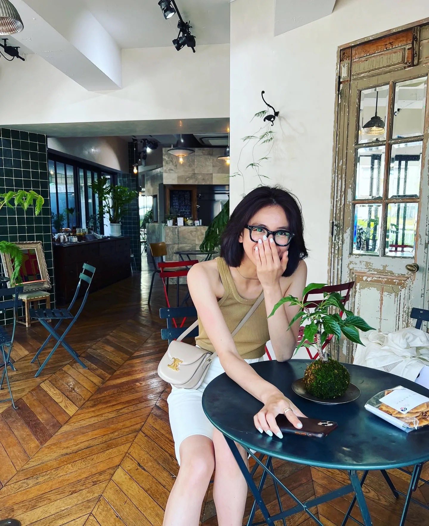 CELINE TEEN BESACE TRIOMPHE 18.5CM BAG 110413裸色