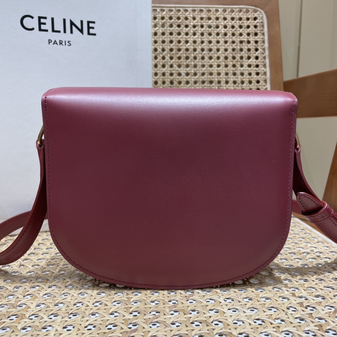 CELINE TEEN BESACE TRIOMPHE 18.5CM BAG 110413深红色