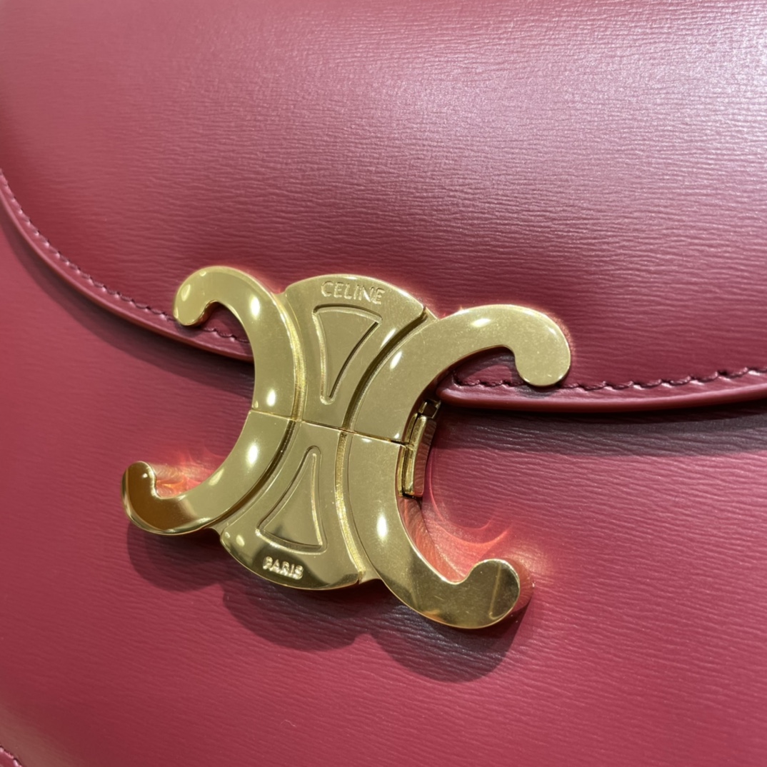 CELINE TEEN BESACE TRIOMPHE 18.5CM BAG 110413深红色