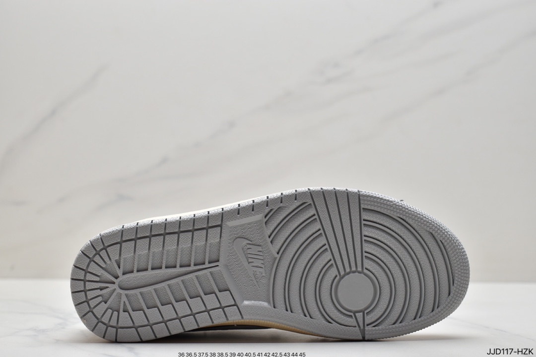 130 真标Travis Scott x Air Jordan AJ1 Low QX 倒钩TS联名低帮板鞋