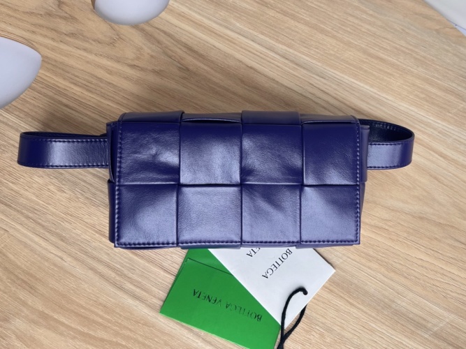 Bottega Veneta Cassette Belt Bag in Dark Purple Leather 1 Bottega Veneta Cassette Belt Bag in Dark Purple Leather