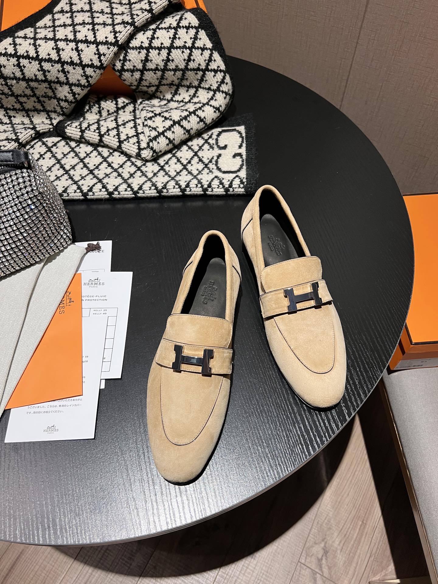 HERMES 2022SS Mocasines de último color‼ ️Exclusivamente hechos a mano, personalización privada de alta gama, taller de…