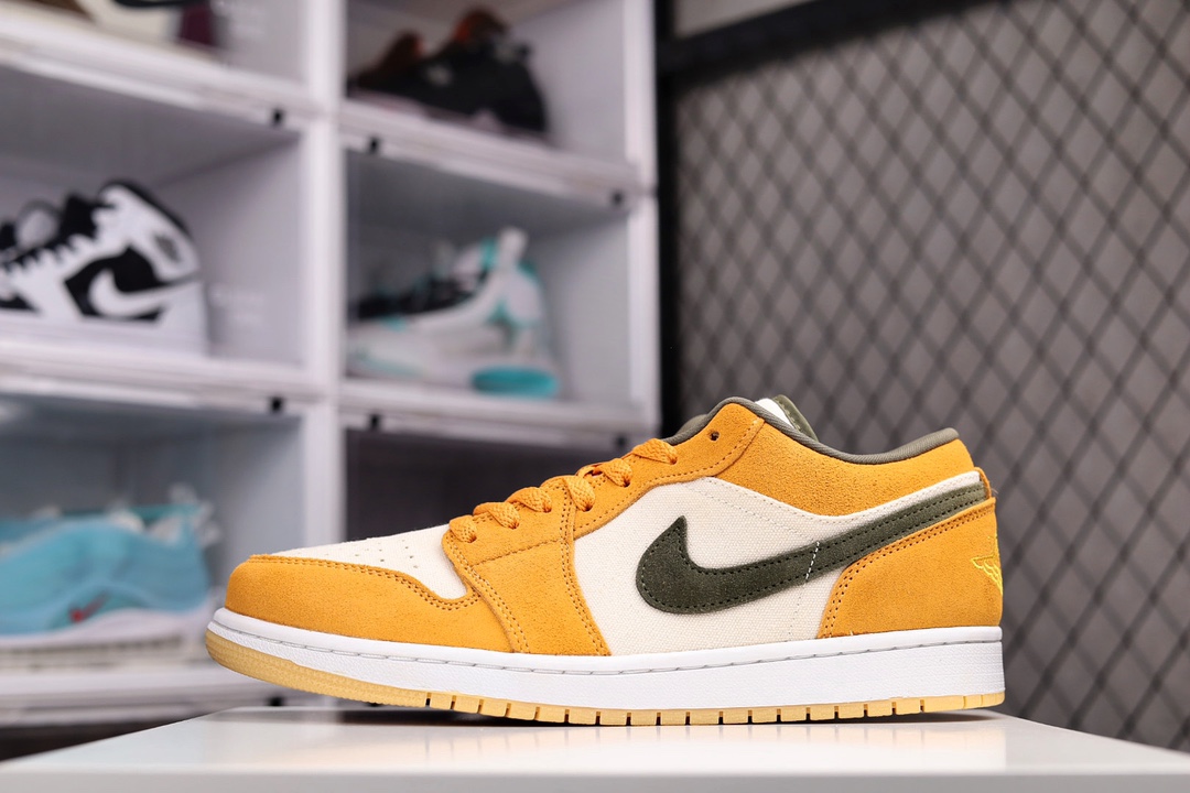 H0 纯原版Air Jordan AJ1 Low 低帮 橙黄 市面唯一纯原级别 完美零毛边处理 原厂内置全掌气垫 价格定位良心 几十个配色陆续出 平台专用代工流水线出品 一眼公司既视感 拿到手的一瞬间就与众不同 碾压市面所有版本 认准细节 全部原鞋开发 每一个配色都会采购原鞋确认细节 打破市面看图做货无好货之说 细节精确 所有配色原数据档案开发
