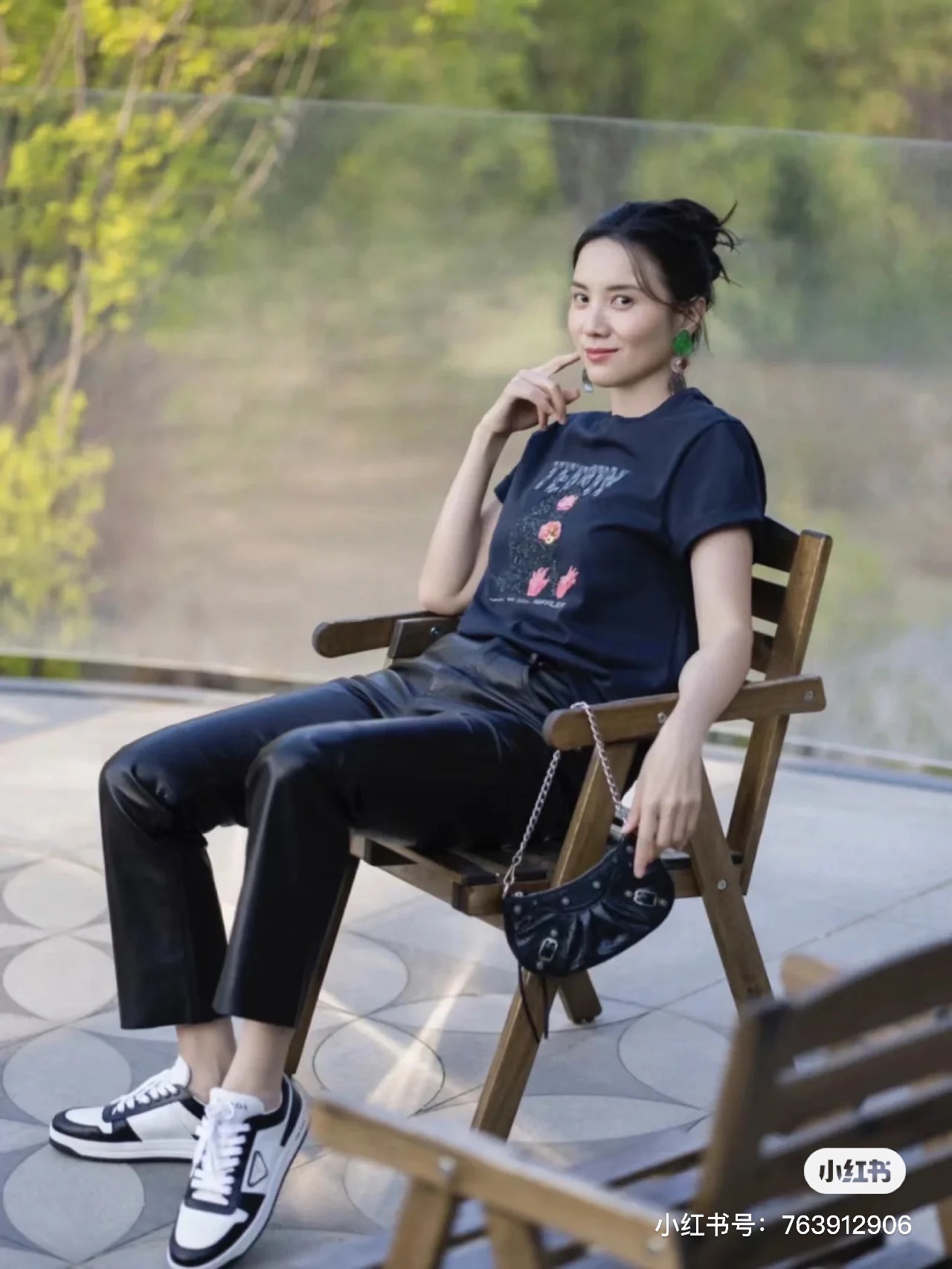 Balenciaga Le Cagole Mini 20CM 黑色平纹月牙包 695814