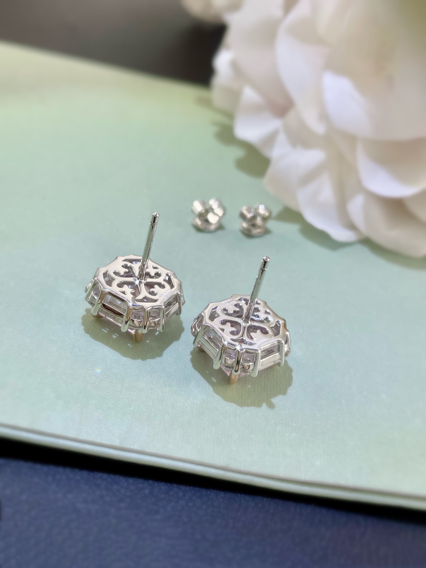 Elegant Pink Diamond Stud Earrings for Women, S925 Sterling Silver 5 i1658734554 6720 4
