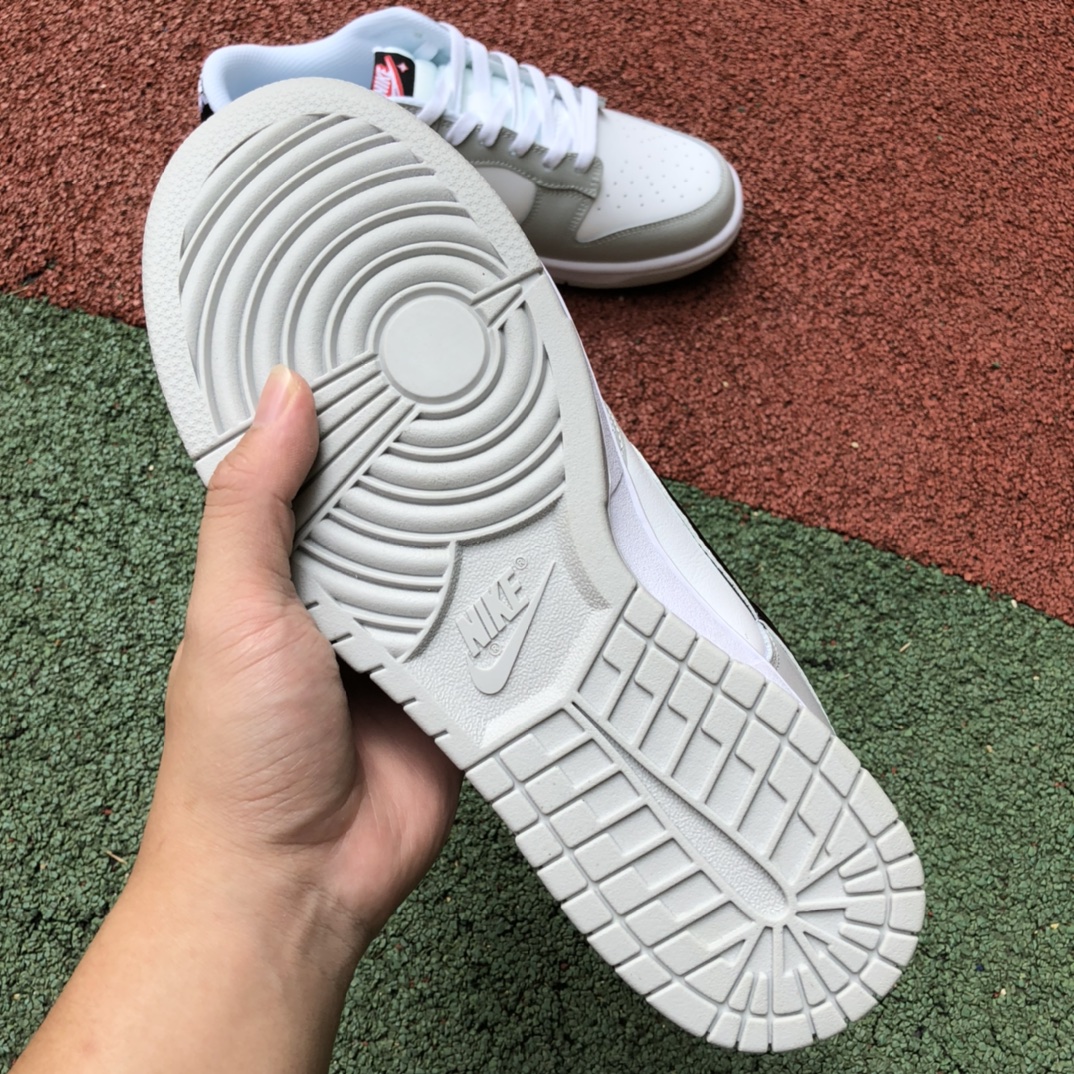 Dunk灰白黑刮刮乐 耐克Nike Dunk Low 刮刮乐烟灰低帮 滑板鞋 DR9654-001